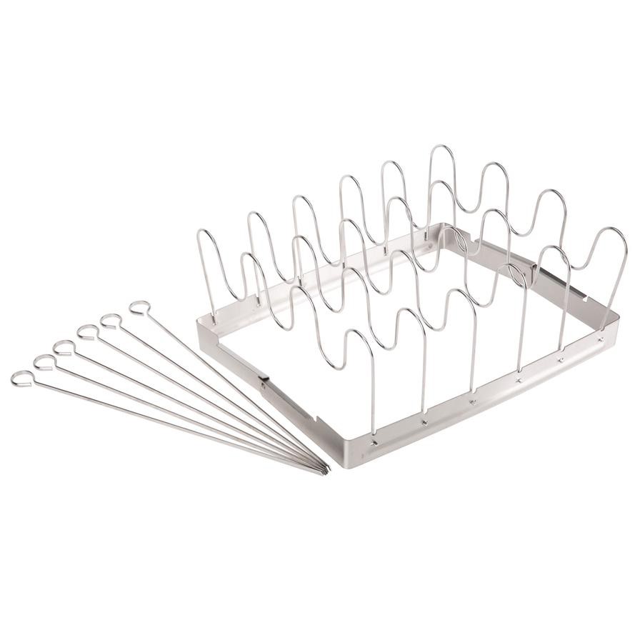 Grillmark Shish Kabab and Rib Rack Set (Pack of 12)