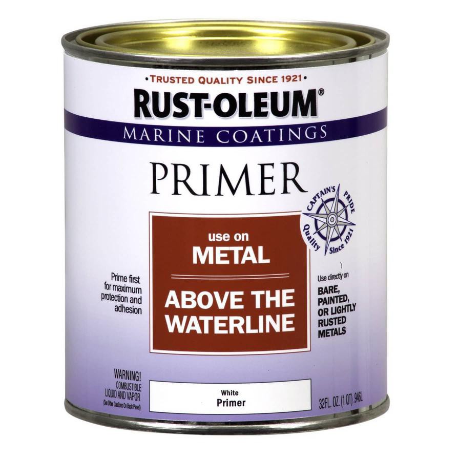 Rustoleum Marine Coatings Metal Primer Paint (946 ml, White)