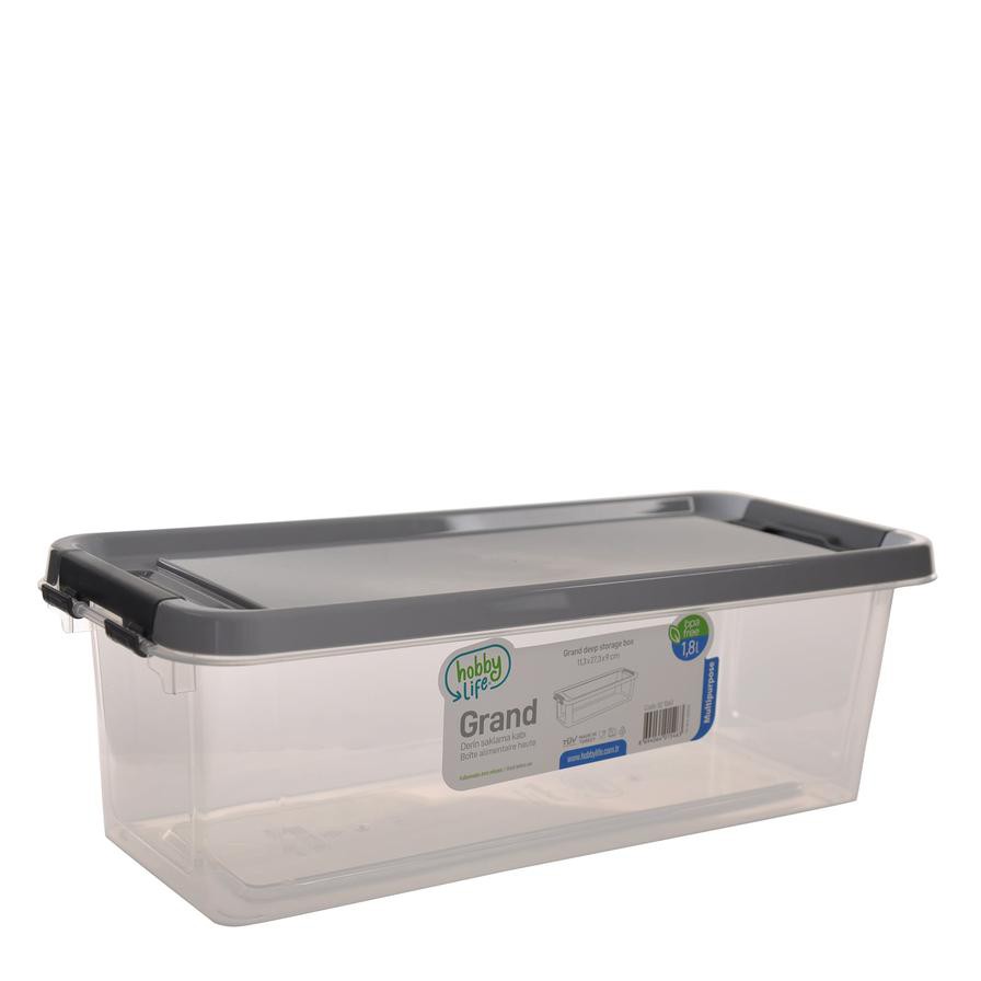 Hobby Life Plastic Grand Deep Storage Box (1.8 L, 11.3 x 27.3 x 9 cm)