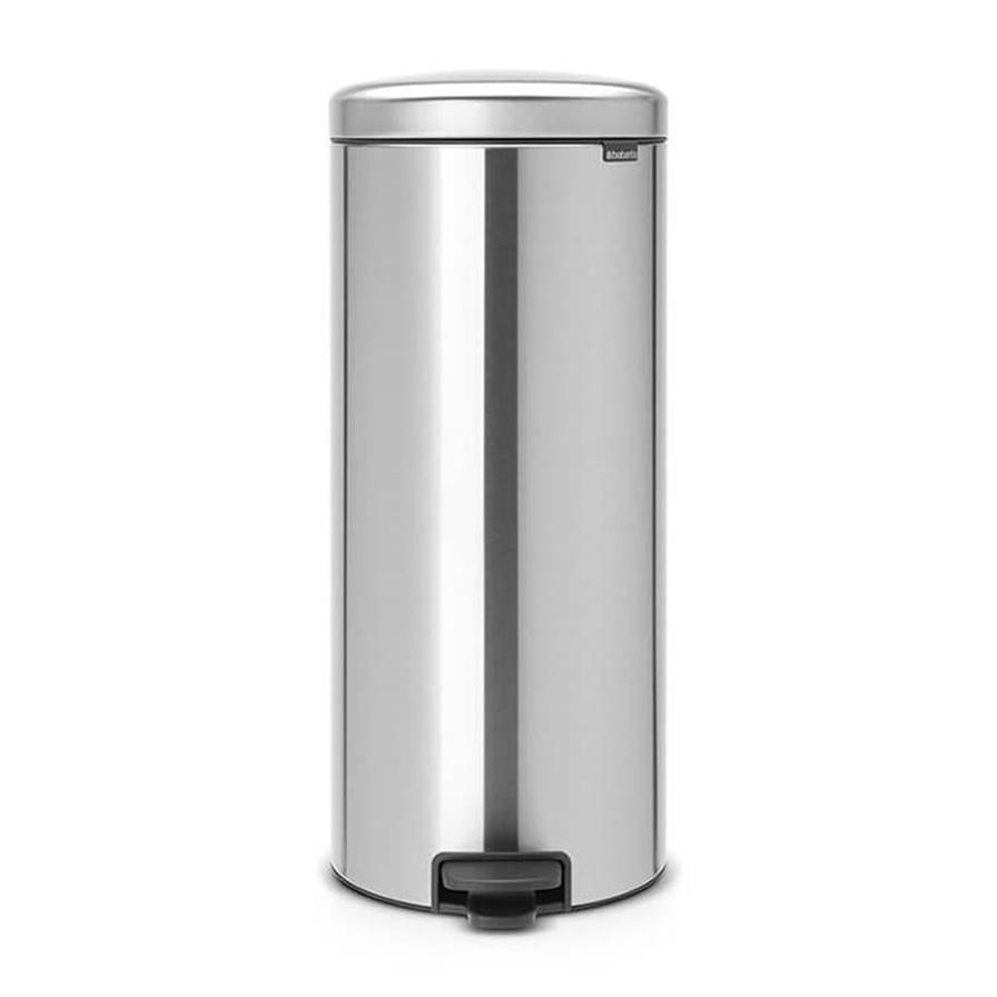 Brabantia NewIcon Pedal Bin (30 L, Matt Steel)