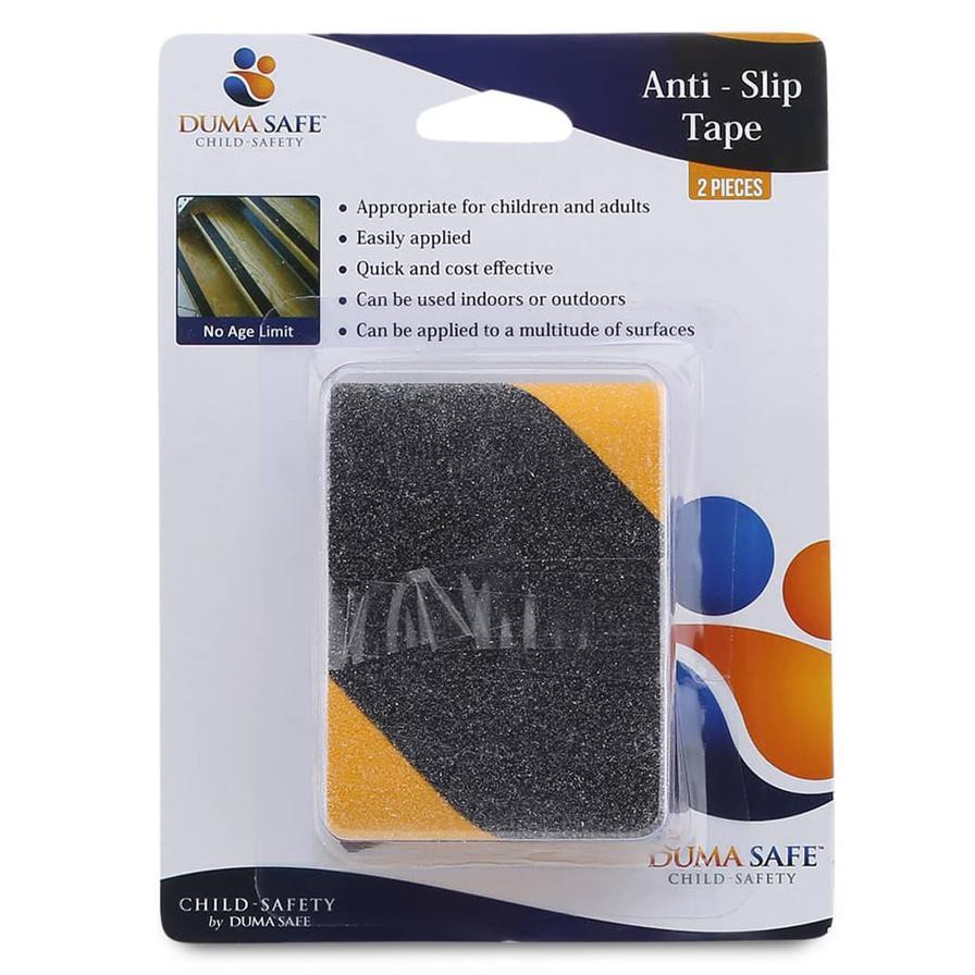 Duma Safe DSK411 Anti-Slip Tape (Pack of 2, Black/Yellow)