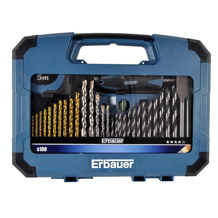 Erbauer Mixed Drill Bit Set (100 Pc.)