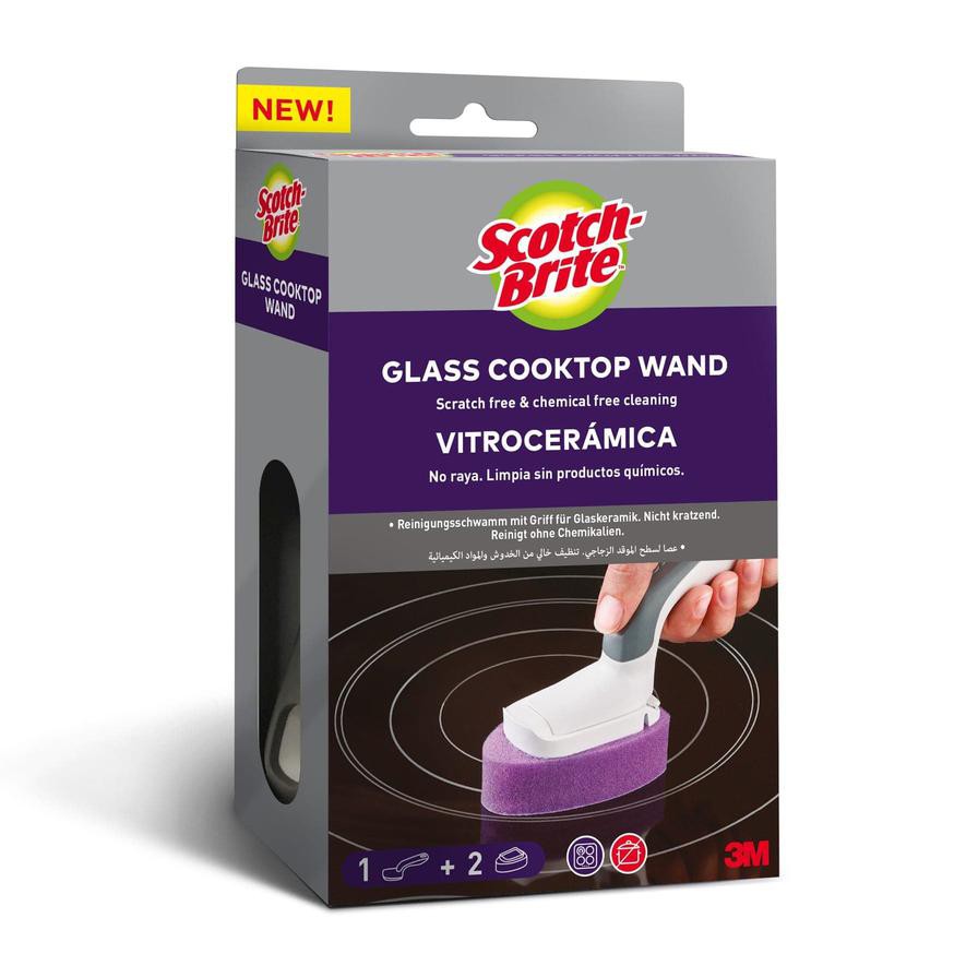 3M Scotch Brite Glass Cooktop Wand W/Refills Pack (3 Pc.)