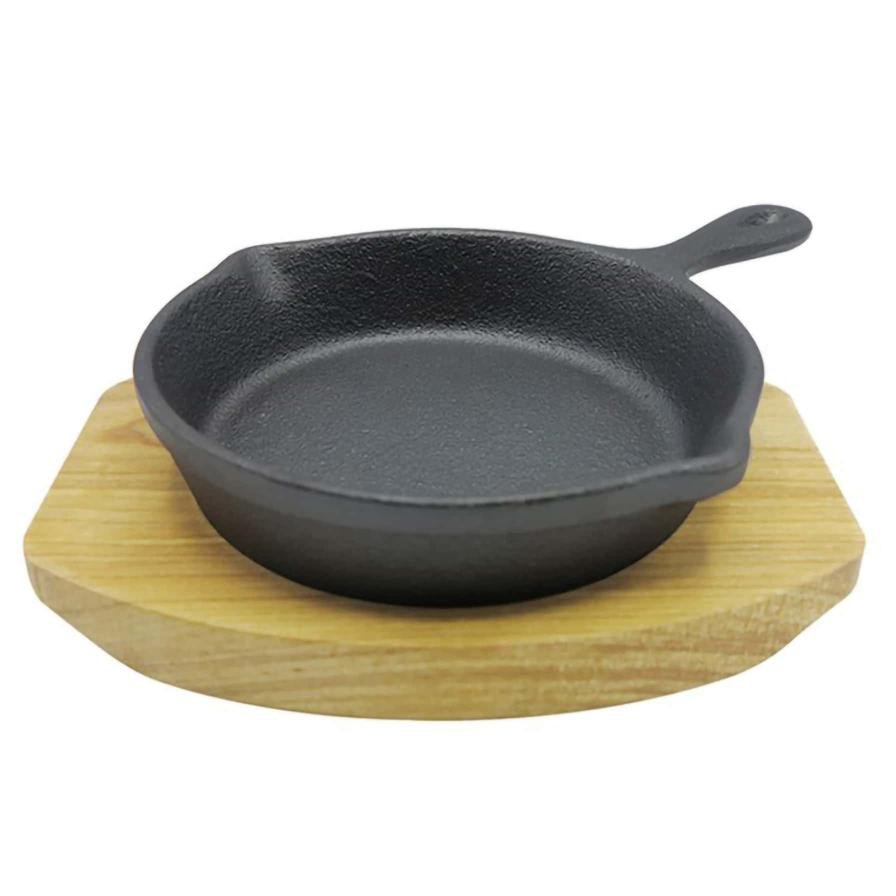 Raj Mini Round Single Handle Sizzler Tray (10 cm)