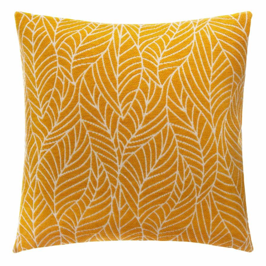 Atmosphera Polyester Leaf Cushion Cover (40 x 40 cm)