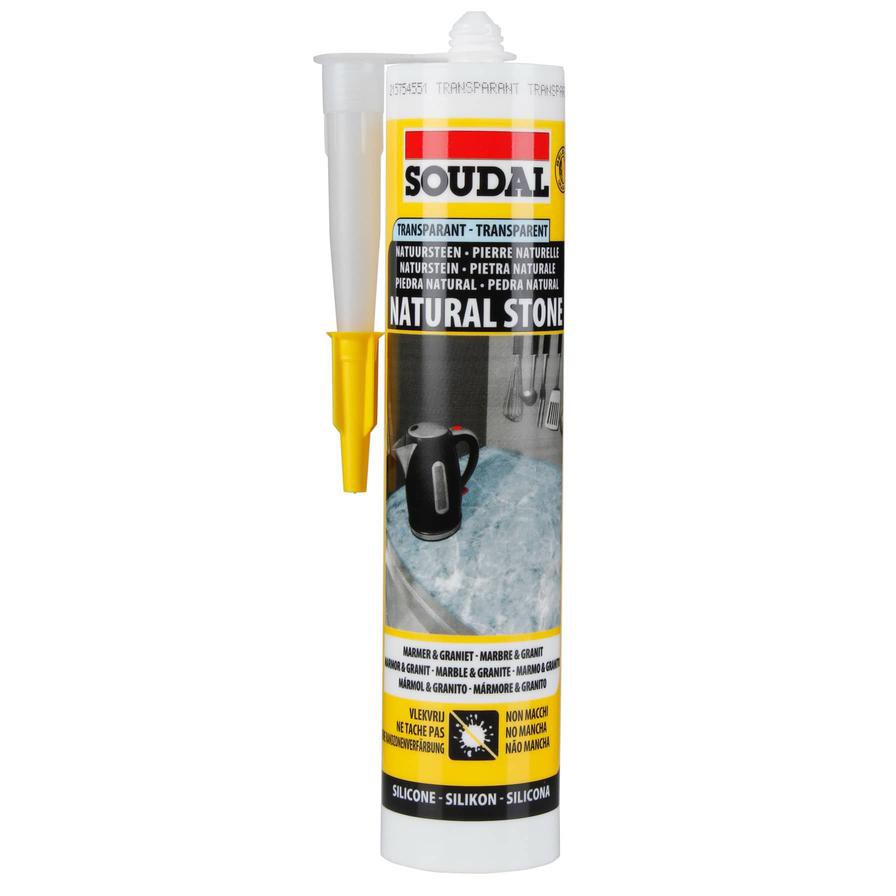 Soudal Natural Stone Silicone Adhesive (290 ml)