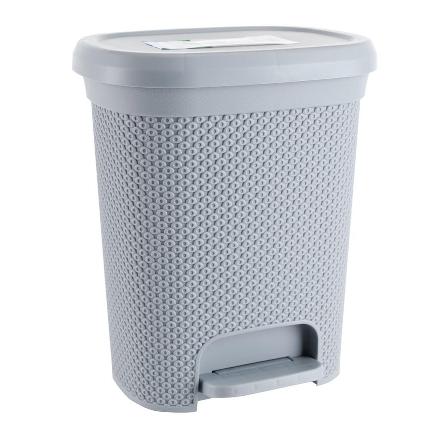 Hobby Life Plastic Diamond Pedal Dustbin (6.5 L, 19.5 x 25 x 30.5 cm)