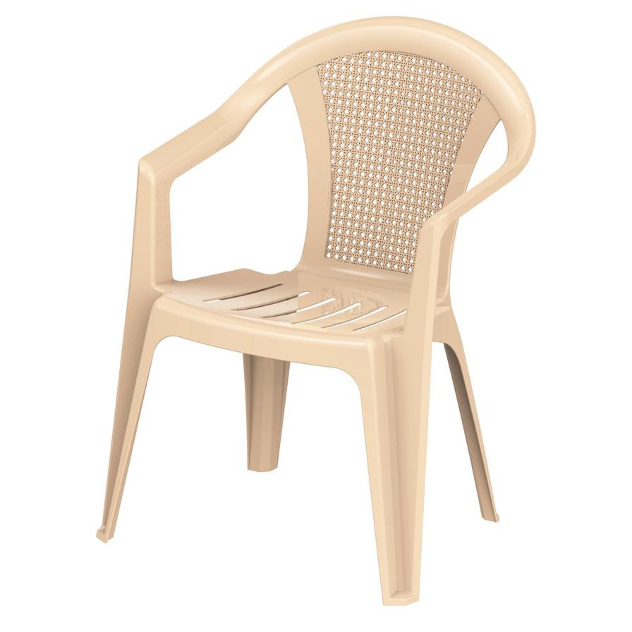 Cosmoplast Plastic Bamboo Armchair (63 x 58 x 81 cm)