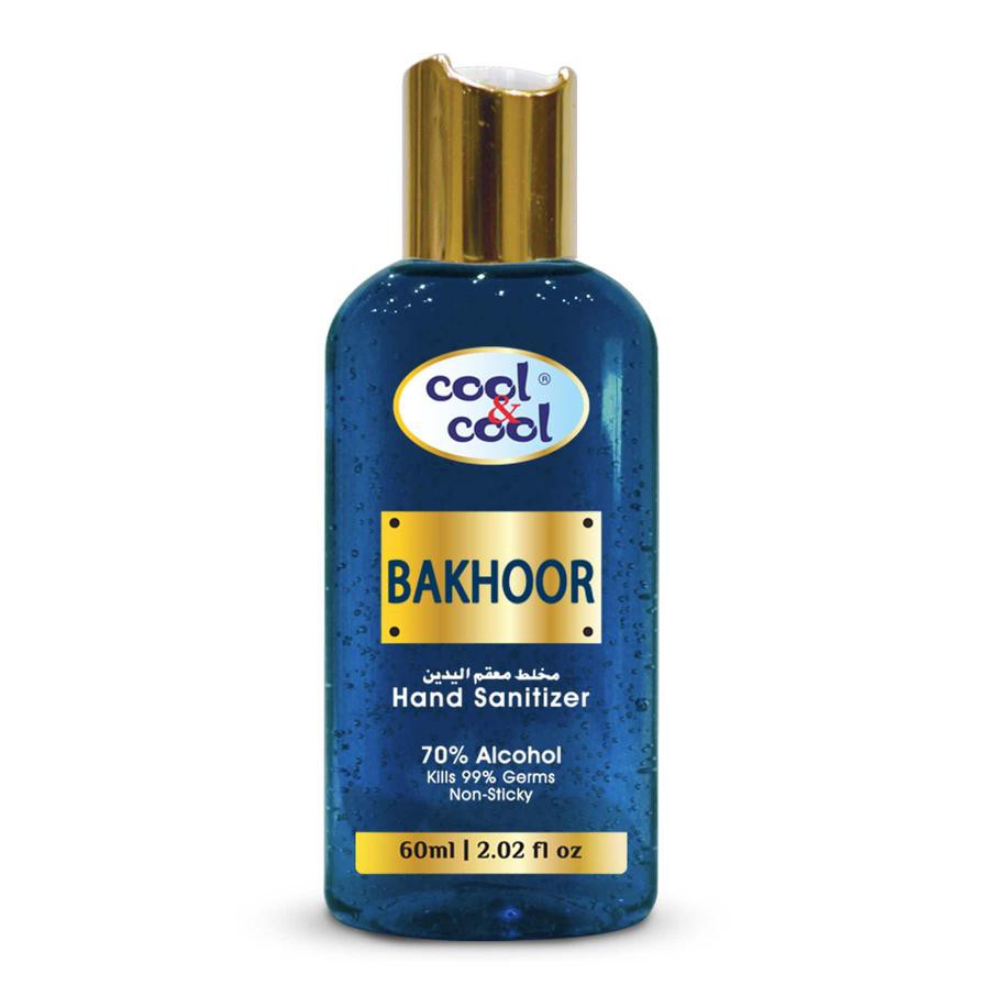 Cool & Cool Hand Sanitizer (60 ml, Bakhoor)