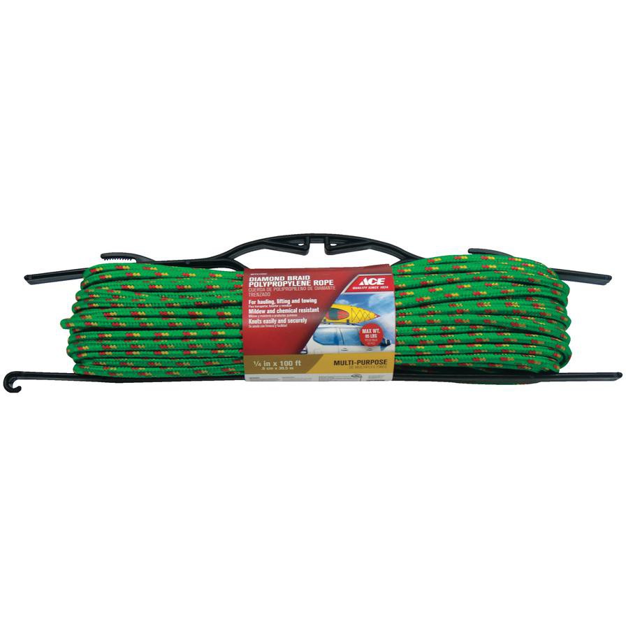 Ace Diamond Braided Polypropylene Rope (30.48 m, Sold Per Piece)