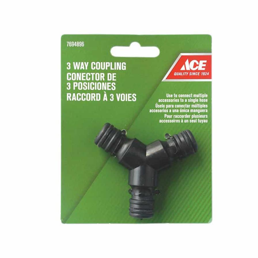 ACE Plastic 3 Way Quick Connector