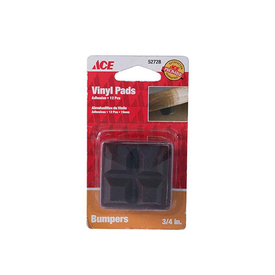 ACE Vinyl Bumper Pad (19 mm, Pack of 12)