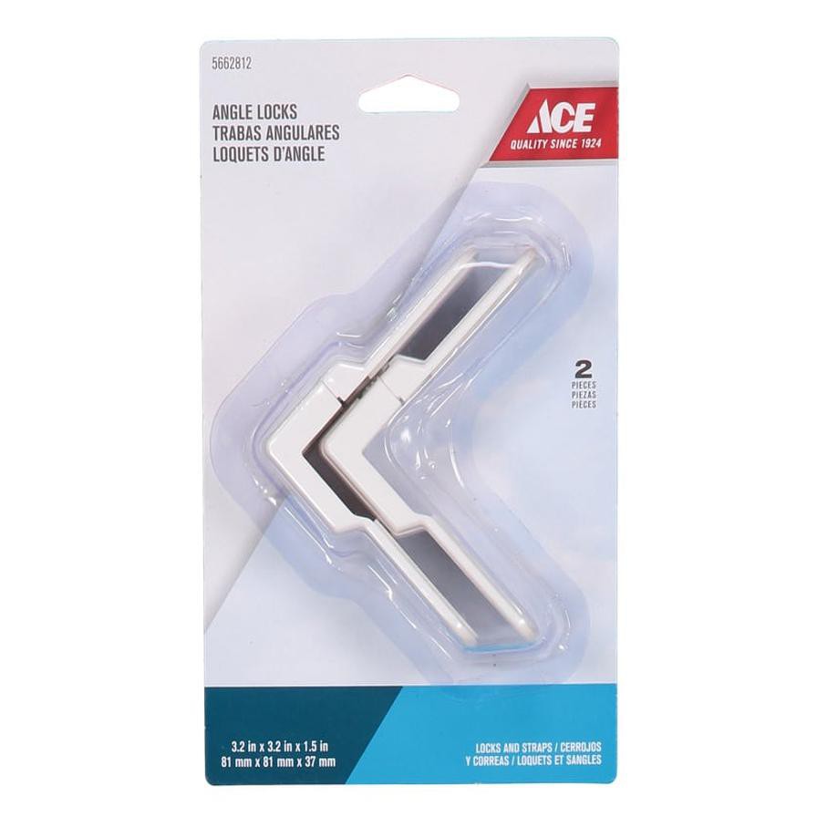 Ace Plastic Angle Lock Pack (8.1 x 8.1 x 3.7 cm, 2 Pc.)