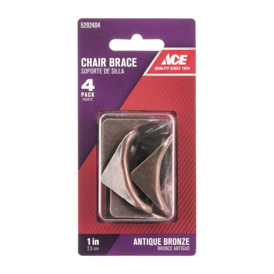 Ace Zinc Chair Brace (2.5 cm, 4 Pc.)