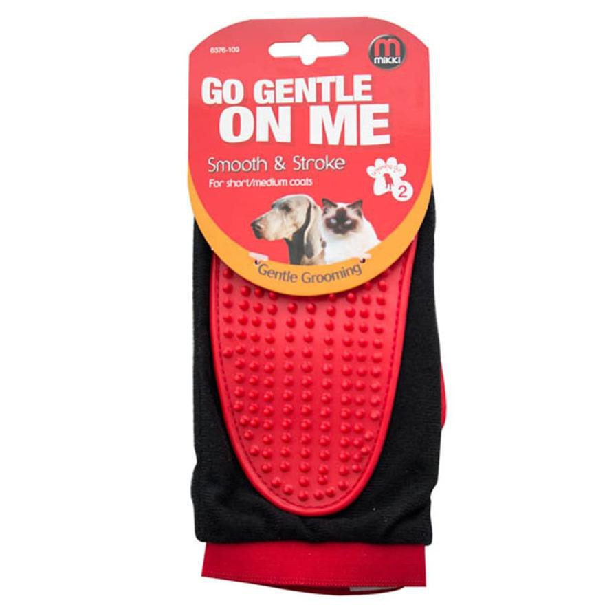 Mikki Go Gentle on Me Smooth & Stroke Pet Grooming Mitt