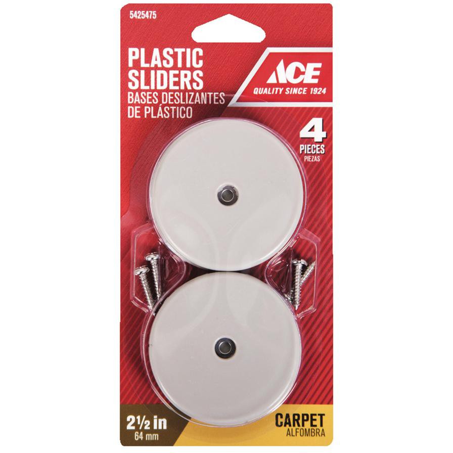 Ace Plastic Slide Glide (6.4 cm, 4 Pc.)