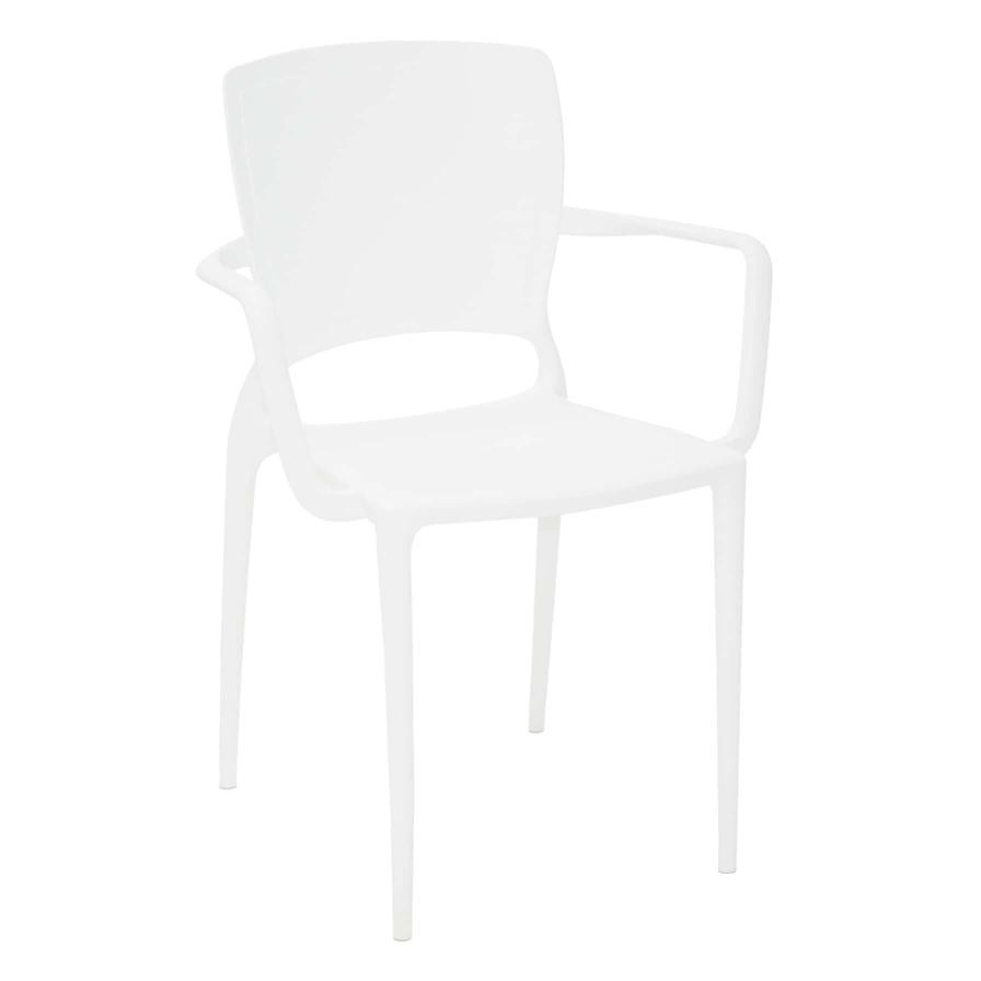 Tramontina Sofia Summa Polypropylene & Fiberglass Closed Backrest Armchair (59 x 84.5 x 50.5 cm)