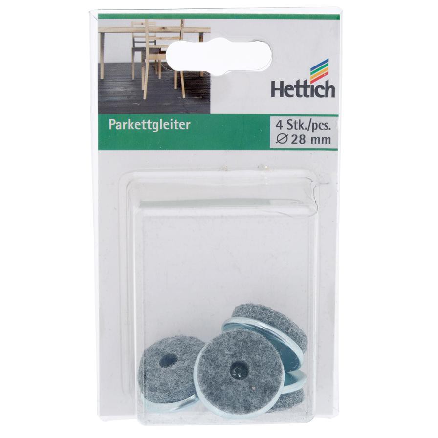 Hettich Parquet Glides (28 mm, 4 pcs)