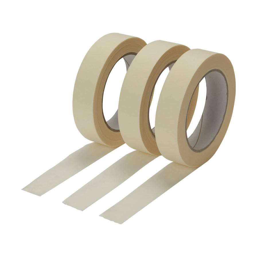 Diall Single-Sided Masking Tape Pack (24 mm x 50 m, 3 Pc.)