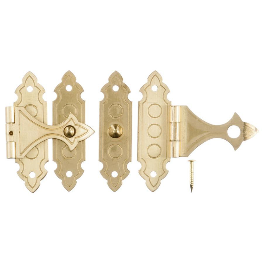 Ace Antique Brass Decorative Catch Pack (3.55 cm, 2 Pc.)