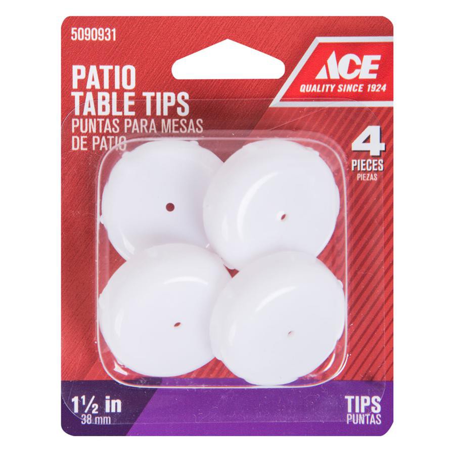 Ace Plastic Patio Table Tips Pack (3.81 cm, 4 Pc.)