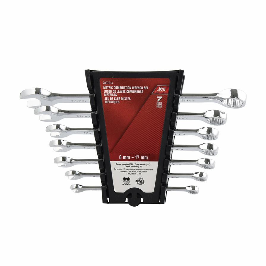 Ace Steel Combination Wrench Set (7 Pc.)