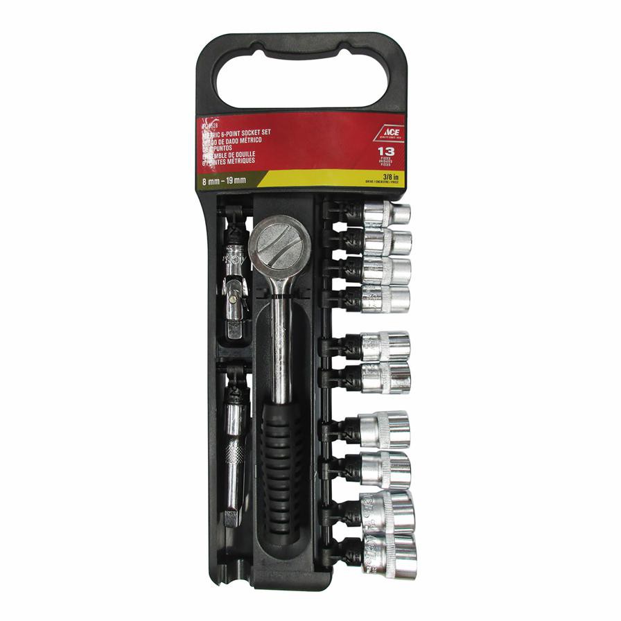 Ace Steel Metric Socket Set (12 Pc.)