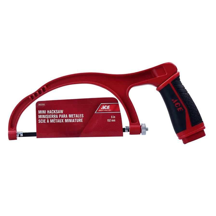 Ace Mini-Hacksaw W/TPR Grip (15 cm)