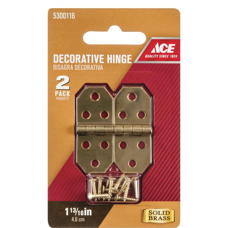 Ace Brass Decorative Hinge (4.6 cm, 2 Pc.)