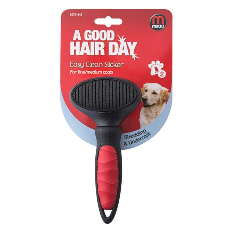 Mikki A Good Hair Day Easy Clean Slicker for Dogs (Small)