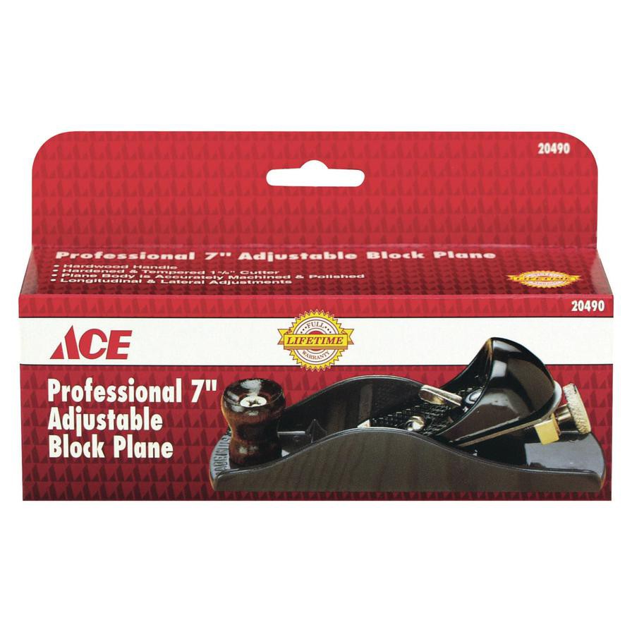 Ace Professional Adjustable Block Plane (17.78 cm)