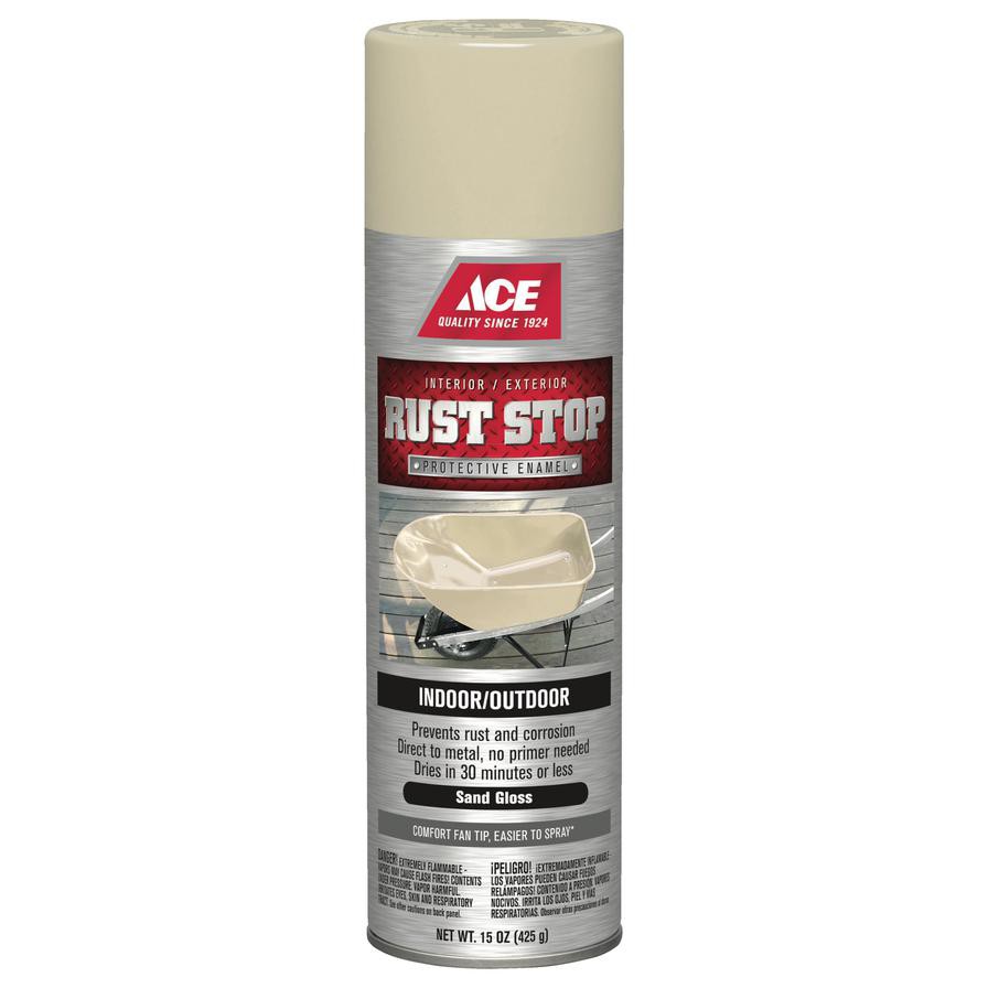 Ace Rust Stop Protective Enamel Spray Paint (425 g, Sand Gloss)