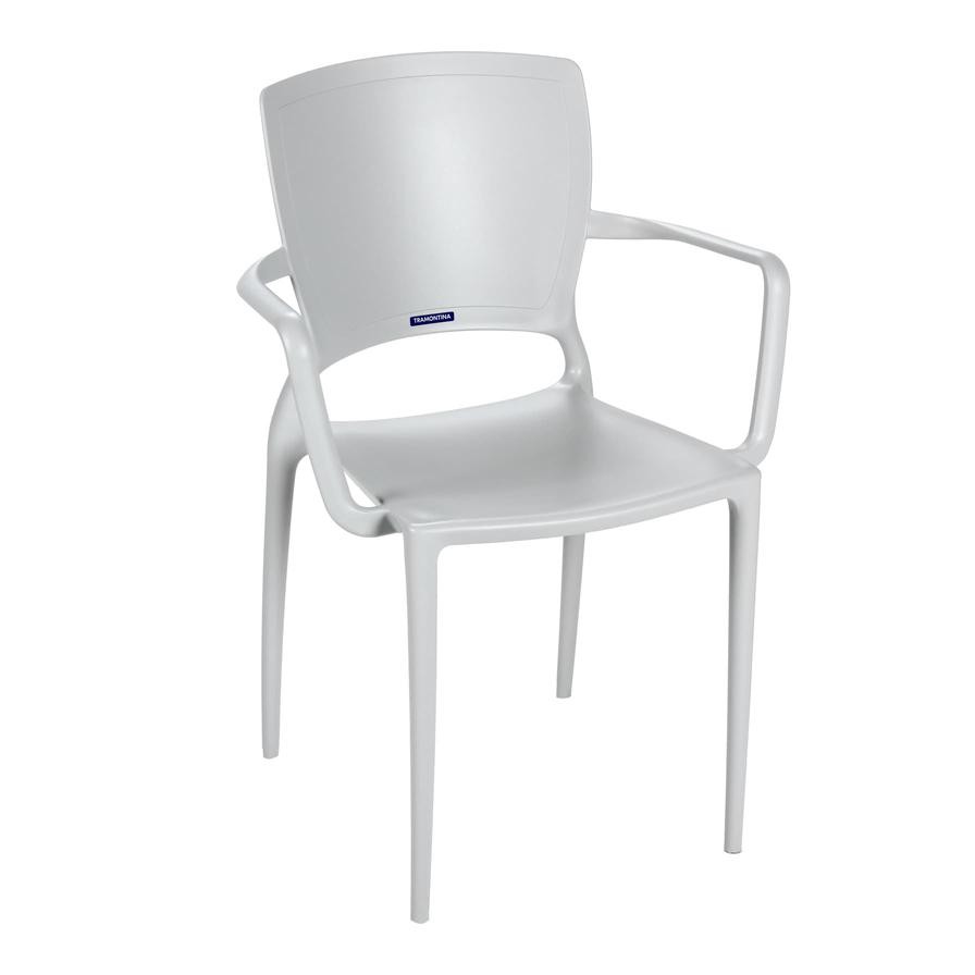 Tramontina Sofia Summa Polypropylene & Fiberglass Closed Backrest Armchair (59 x 84.5 x 50.5 cm)