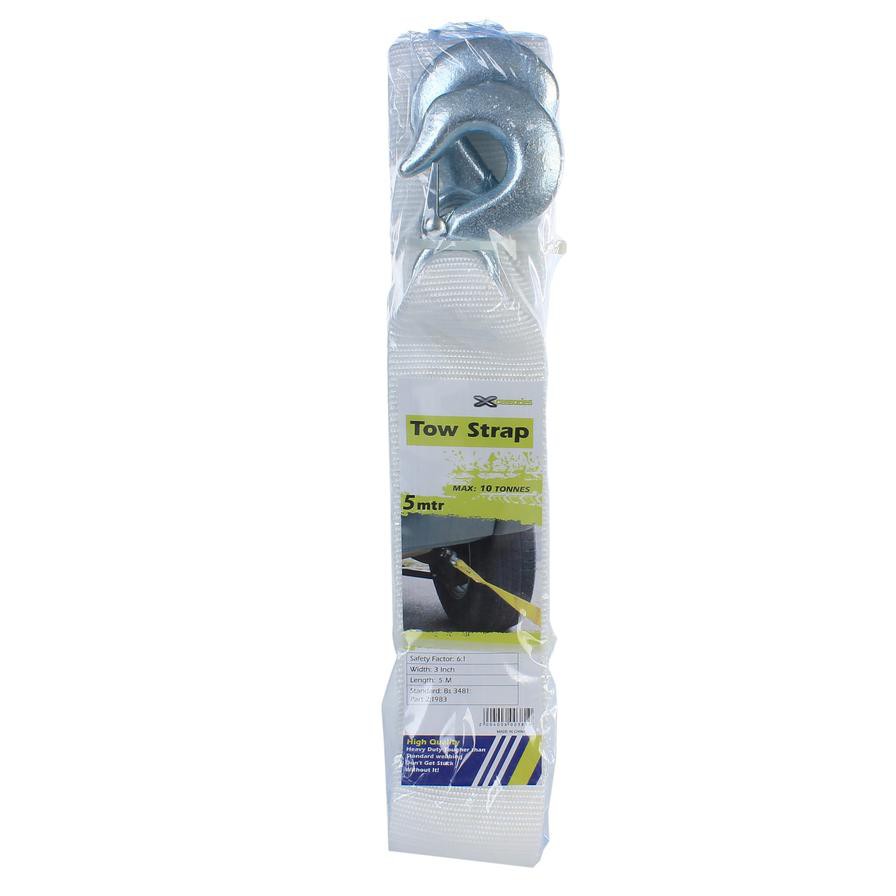 Xcessories Heavy Duty Tow Strap W/ Hooks (7.62 x 500 cm)