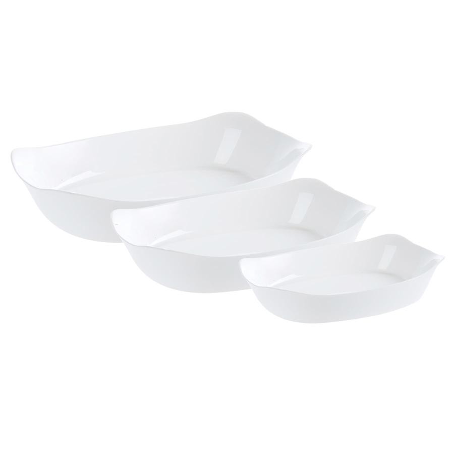 Luminarc Smart Cuisine Opal Glass Carine Roast Dish Set (3 pcs)