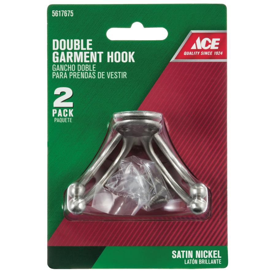 Ace Brass Double Garment Hook (4 cm)