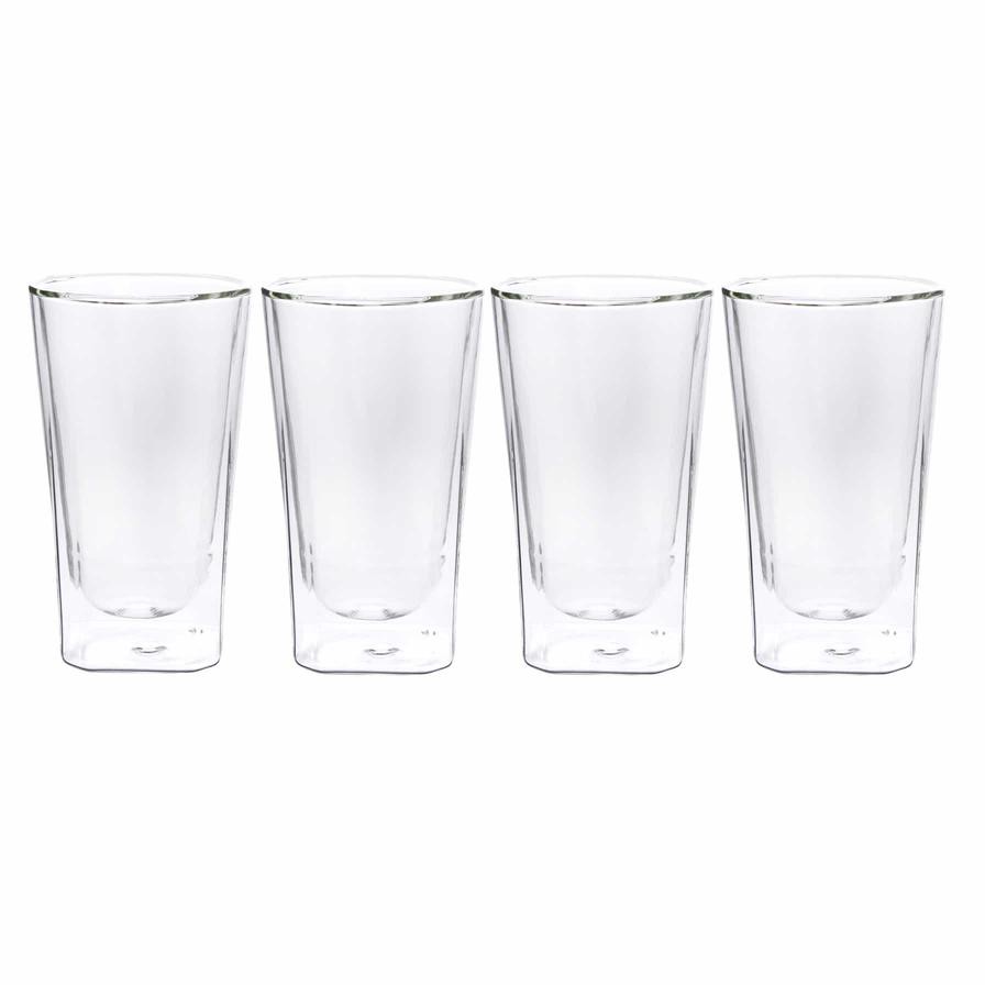 Neoflam Borosilicate Glass Double Wall Mug Set (350 ml, 4 Pc.)