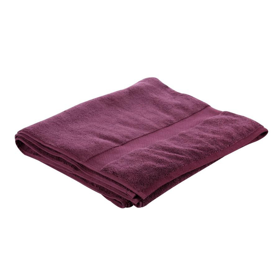 Truebell Classic Bath Sheet (90 x 160 cm, Dark Purple)