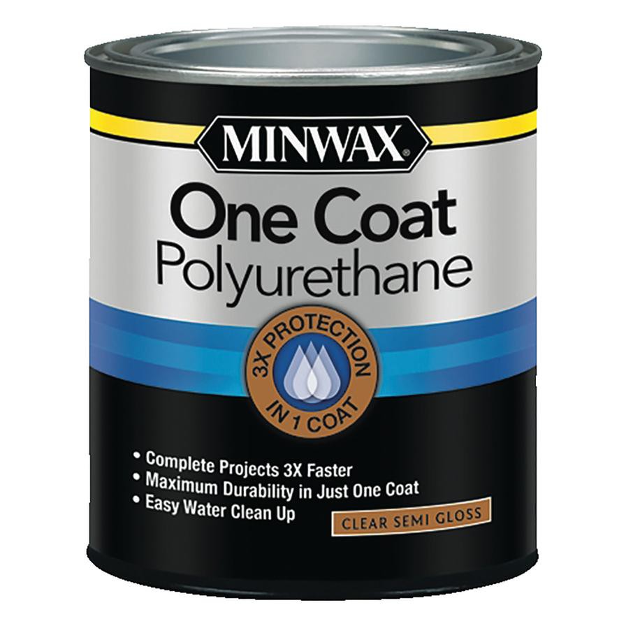 Minwax One Coat Polyurethane (946 ml, Clear Semi-Gloss)