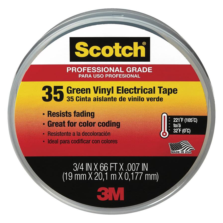 3M Scotch Vinyl Electrical Tape (19 mm x 20.1 m)