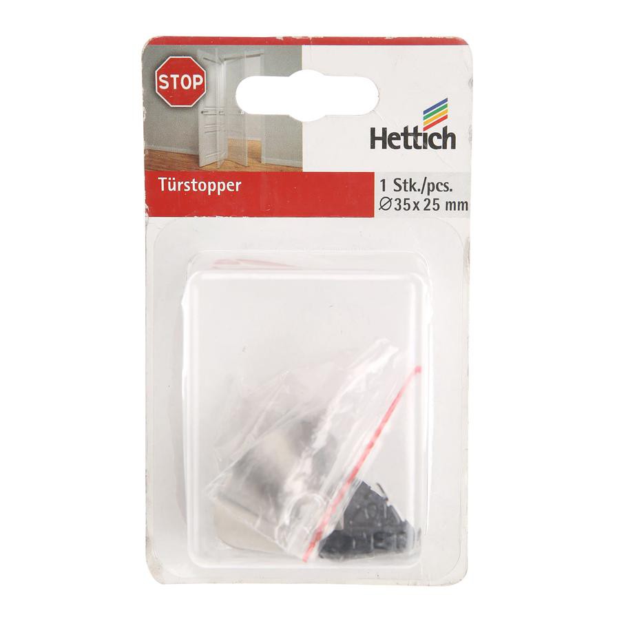 Hettich Door Stopper (35 x 25 mm, Stainless Steel)