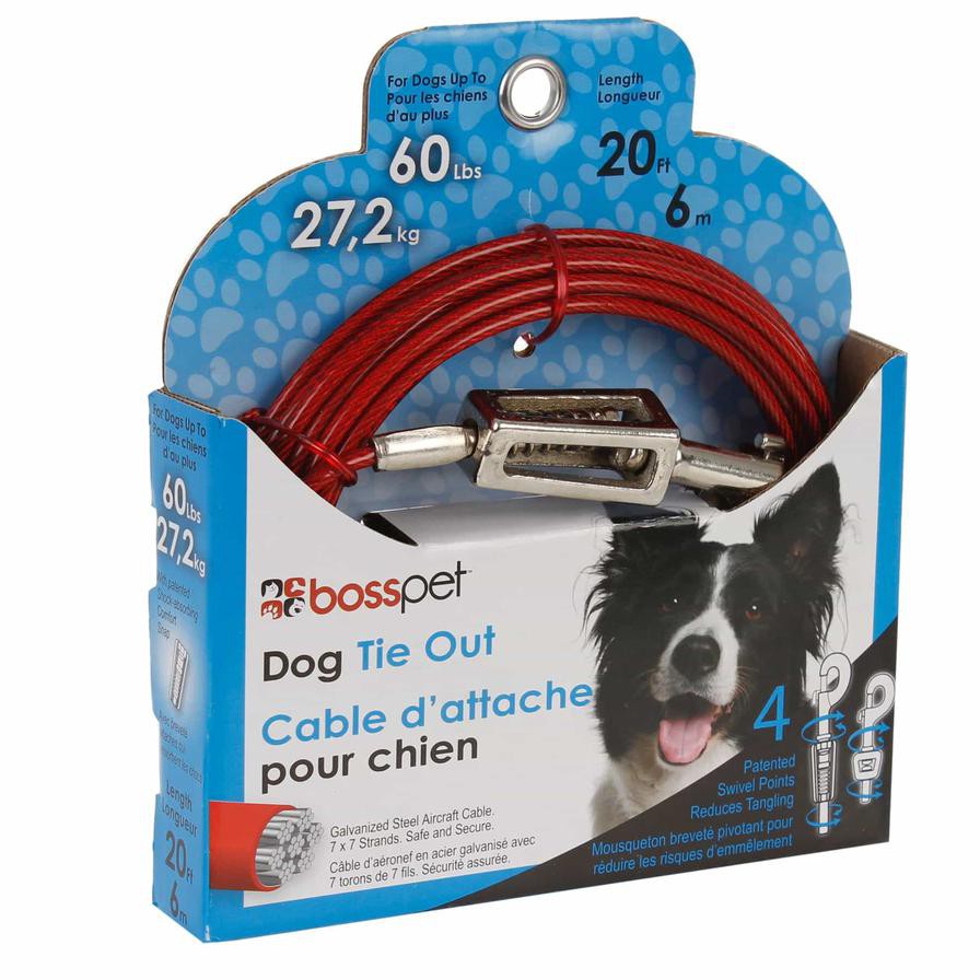 PDQ Tie Out Cable For Dogs (610 cm)