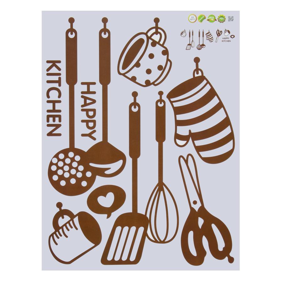 Ideal Home Kitchen Printed Wall Sticker (45 x 60 cm)