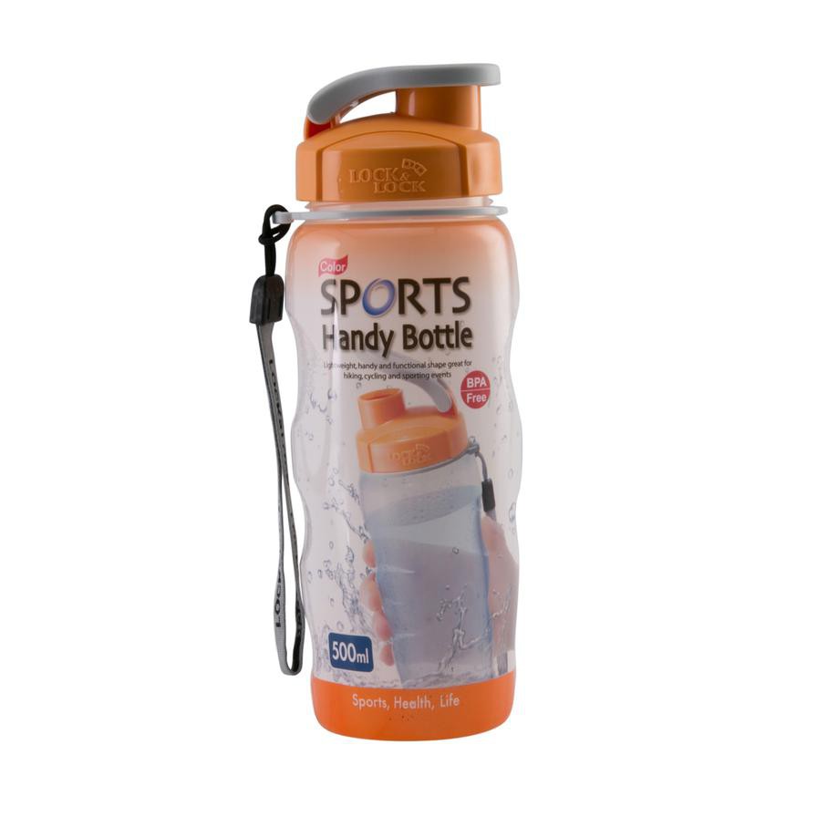 Lock & Lock Sports Handy Bottle (500 ml, Orange)