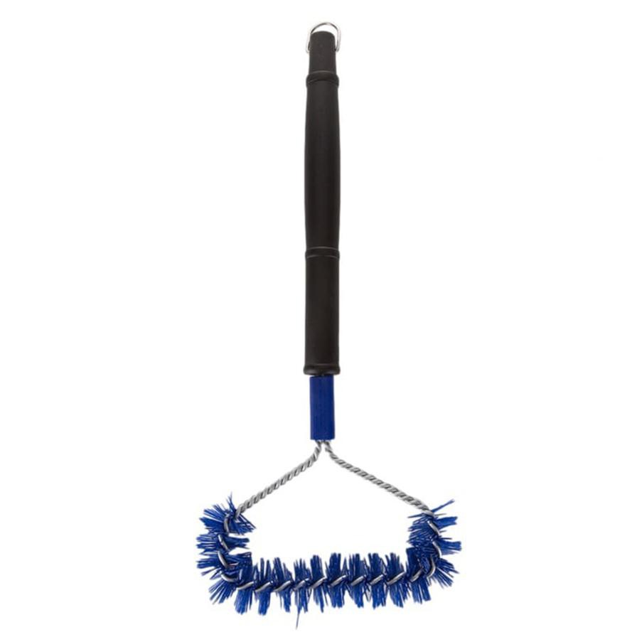 Grillmark Nylon T Handle Grill Brush (Black/Blue)