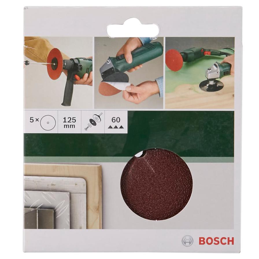 Bosch G60 Sanding Sheet (125 mm, Pack of 5)