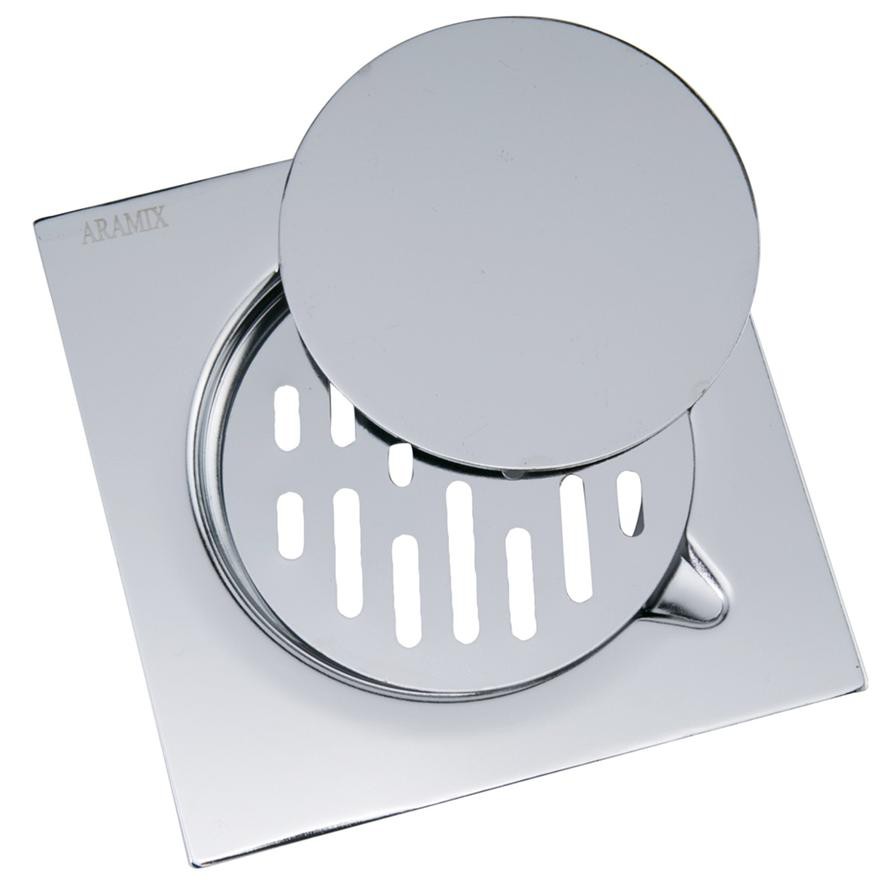 Mkats Chrome Plated Grate (15.2 x 15.2 cm, Silver)