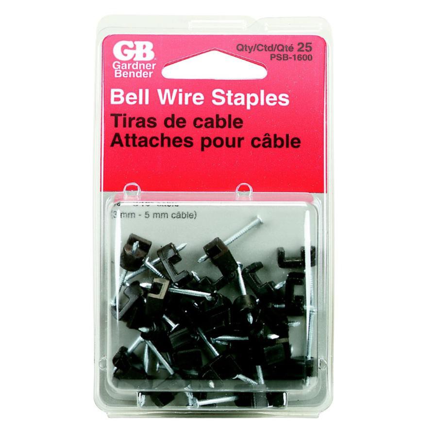 Gardner Bender Plastic Insulated Wire Staples (0.47 x 2.22 cm, 25 Pc.)