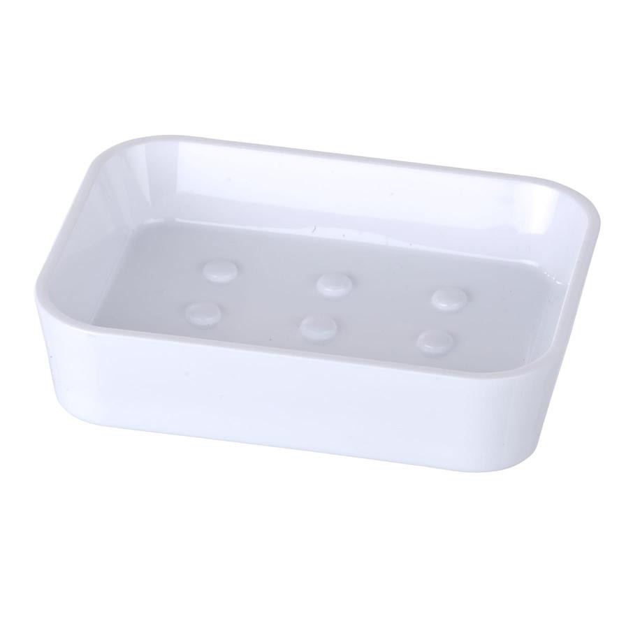 Wenko Polystyrene Soap Dish (12 x 3 x 9 cm)