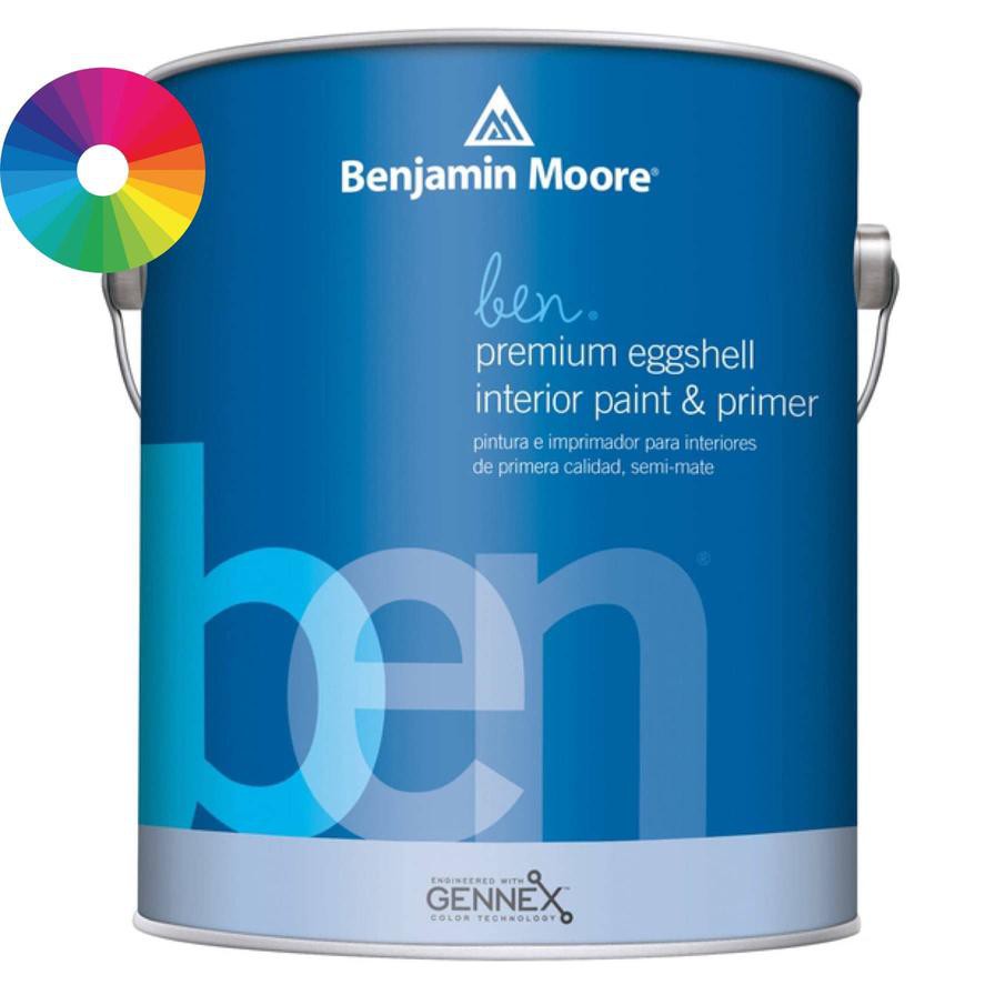 Benjamin Moore Ben Eggshell Interior Latex Paint & Primer (3.7 L, Base 4)